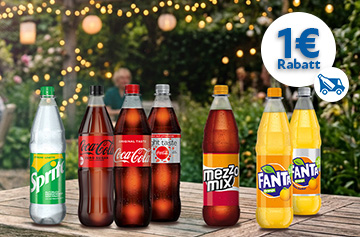 Coca Cola, Coca Cola Light und Zero Rabattaktion 1 Euro - KW 24 bis 26 in 2026